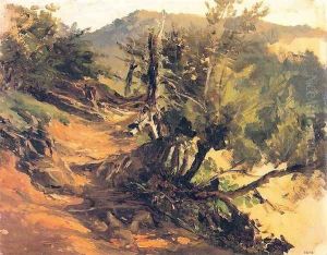 Camino en el bosque by Carlos de Haes