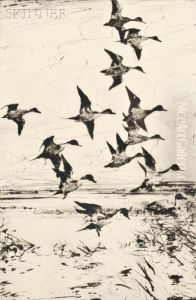 Pintails Passing by Frank Weston Benson