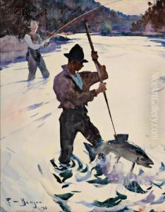 Spear Fishing by Frank Weston Benson