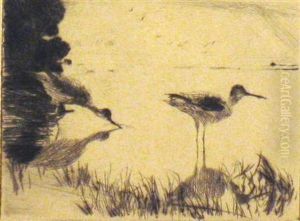 A Pair Of Yellowlegs by Frank Weston Benson