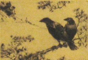 Two Crows by Frank Weston Benson