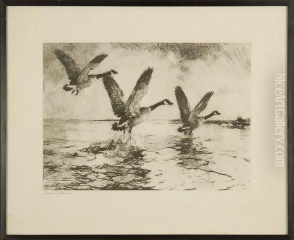 Geese Rising - view 1
