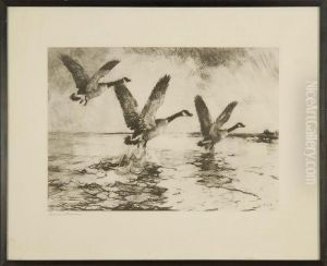 Geese Rising by Frank Weston Benson