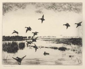 Evening Flight by Frank Weston Benson