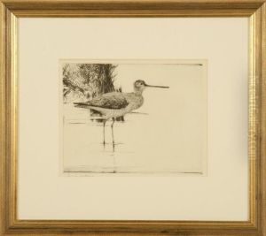 A Lone Yellowlegs by Frank Weston Benson