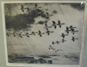 Mallards Evening by Frank Weston Benson
