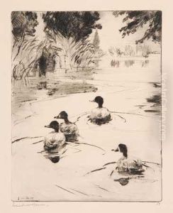 Broadbills by Frank Weston Benson