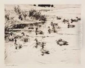 Ducks At Play by Frank Weston Benson