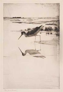 Lone Yellowlegs by Frank Weston Benson