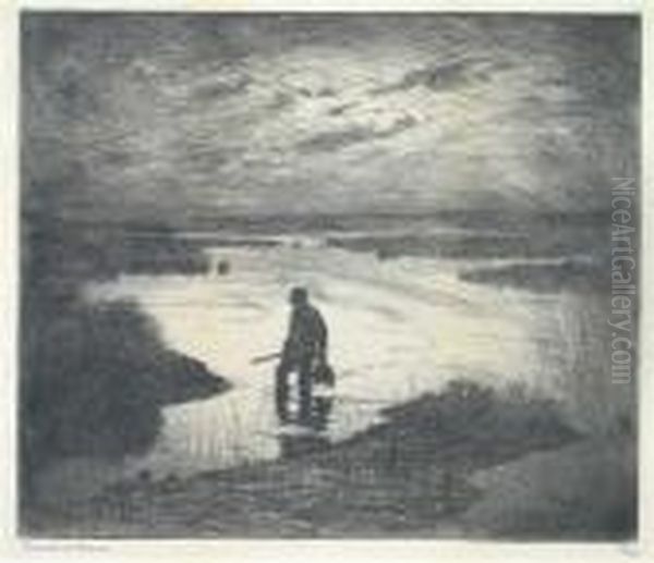 Marsh Gunner At Dusk - view 1