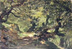 Bosque de hayas 2 by Carlos de Haes