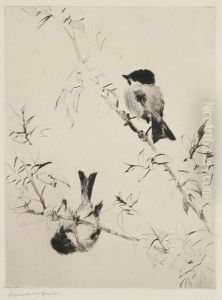 Chickadees by Frank Weston Benson