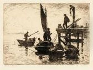 Boats At Dawn by Frank Weston Benson