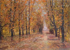 Viale Alberato by Cesare Bentivoglio