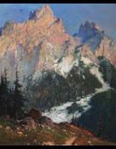 Paesaggio Dolomitico by Cesare Bentivoglio