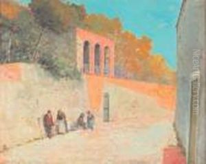 Mendicanti In Attesa by Cesare Bentivoglio