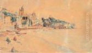 Veduta Della Spiaggia Di San Pietro Alla Foce