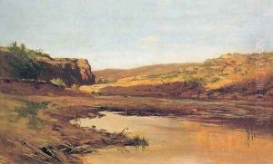 Charca de los alrededores Jaraba de Aragón by Carlos de Haes