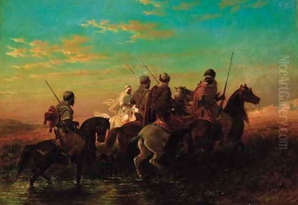 Arab horsemen - view 1