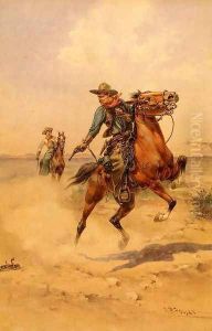 Shooting a Rattlesnake by Herman Wendleborg Hansen
