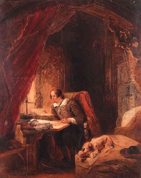 Hugo de Groot in his study, Slot Loevensteijn - view 1