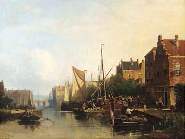 Harbour activities on a summer day - view 1