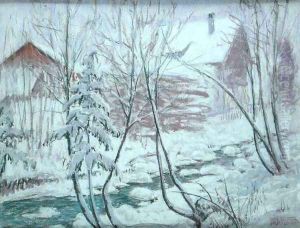 Chalets in the Snow by William Samuel Horton