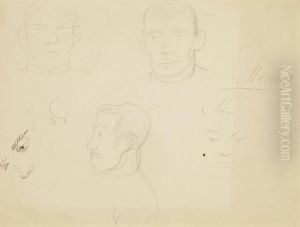 Portraits Presumes De Francois De Gouy D'arcy Et De Russel Greeley by Christian Berard