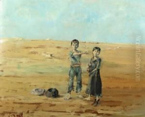 Les Enfants Sur La Plage by Christian Berard