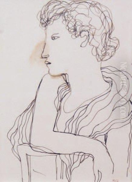 Portrait De Femme A L'antique - view 1