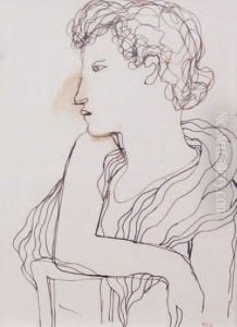 Portrait De Femme A L'antique by Christian Berard