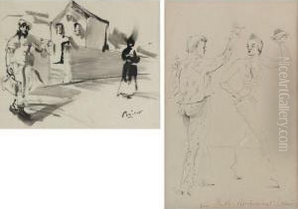 Figures On A Street
Together With Dancing Figures - view 1
