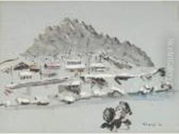 Deux Visages D'enfants Sur Fond D'ile - view 1
