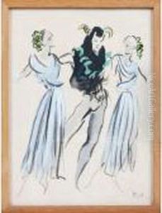 Faune Et Deux Femmes by Christian Berard