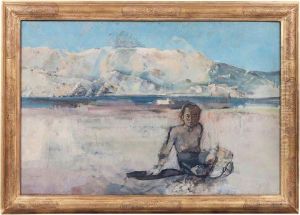 Enfant Sur La Plage Des Goudes by Christian Berard