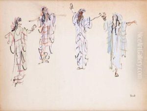 Projet De Costume Pour Sheherazade by Christian Berard