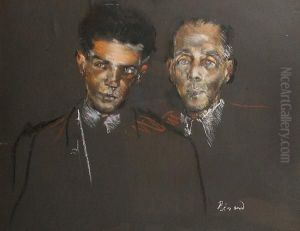 Study Of Two Men by Christian Berard