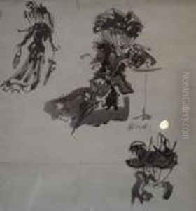 Etudes De Femme Au Chapeau by Christian Berard