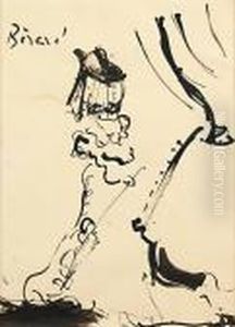 Esquisse Pour La Folle De Chaillot by Christian Berard