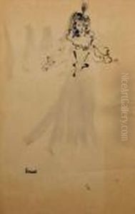 Jeune Femme En Costume by Christian Berard
