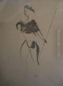 Etude De Costume De Thetre by Christian Berard