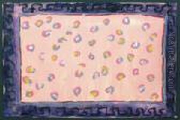 Gouache Polychrome Sur Papier
Representant Un Projet De Tapis, Jonchee De Roses Stylisees, Fond Rose,
Bordure Grecque Sur Fond Violet, Rehauts Noirs. Signature Manuscrite
"berard" Au Dos. 20 X 30 Cm - view 1