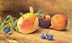 Study of Fruit 1877 by John William Hill