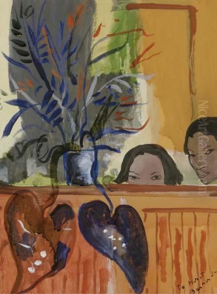 A Gouache Interior Scene - view 1