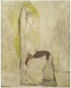 [a Christian Berard Oil On Plywood] by Christian Berard
