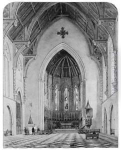 Chancel of Trinity Chapel, New York by John William Hill