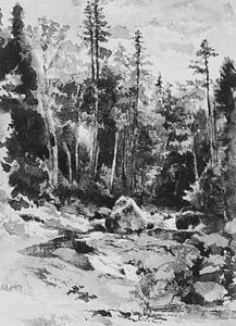 Peabody at the Glen, New Hampshire by John William Hill