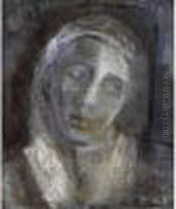 Etudehuile Sur Toile, Signee En Bas A Droite by Christian Berard