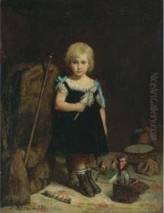 Portrait Of Alfred Auguste Frederic Victor Labatt De Lambert by Jean-Georges Beraud