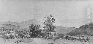 Three Views, No. 1: Mount Washington from Shelburn, New Hampshire by John William Hill